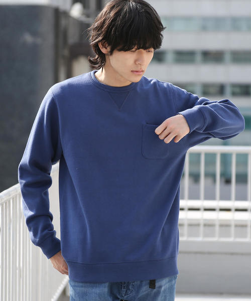 coen（コーエン）の「CVCスウェットクルーネック2（スウェット・メンズ・ネイビー/ケリー/ナチュラル/ライラック・LARGE/X-LARGE/SMALL/MEDIUM）」の21枚目の写真