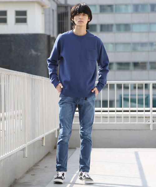 coen（コーエン）の「CVCスウェットクルーネック2（スウェット・メンズ・ネイビー/ケリー/ナチュラル/ライラック・LARGE/X-LARGE/SMALL/MEDIUM）」の10枚目の写真