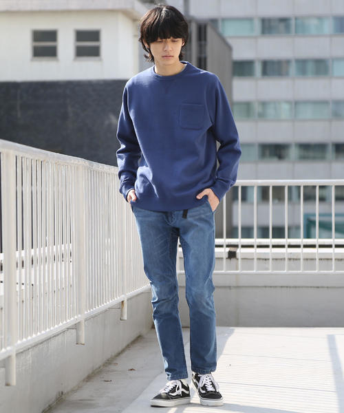coen（コーエン）の「CVCスウェットクルーネック2（スウェット・メンズ・ネイビー/ケリー/ナチュラル/ライラック・LARGE/X-LARGE/SMALL/MEDIUM）」の11枚目の写真