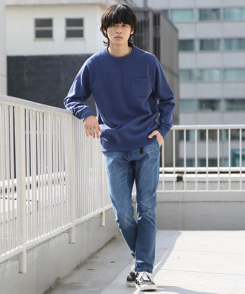 coen（コーエン）の「CVCスウェットクルーネック2（スウェット・メンズ・ネイビー/ケリー/ナチュラル/ライラック・LARGE/X-LARGE/SMALL/MEDIUM）」の12枚目の写真