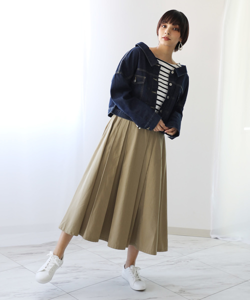 classicalelf（クラシカルエルフ）の「ボタン留め・抜き襟風ビッグシルエット無地デニムジャケット（デニムジャケット・レディース・インディゴブルー/ブルー・SMALL/MEDIUM/LARGE）」の20枚目の写真