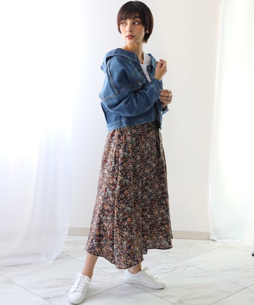 classicalelf（クラシカルエルフ）の「ボタン留め・抜き襟風ビッグシルエット無地デニムジャケット（デニムジャケット・レディース・インディゴブルー/ブルー・SMALL/MEDIUM/LARGE）」の19枚目の写真