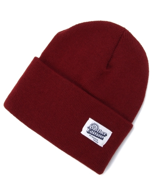 Another Edition（アナザーエディション）の「AE SOLID RIB KNIT CAP（ハット・レディース・ワインレッド/ブラック/ライトグレー・フリー）」の3枚目の写真