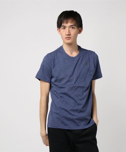 NEW BALANCE（ニューバランス）の「ニューバランス ワンポイントTシャツ AMT73080（Tシャツ/カットソー・メンズ・ネイビー/レッド/ブルー/ダークグレー・M/L/S/XL/XXL）」の3枚目の写真