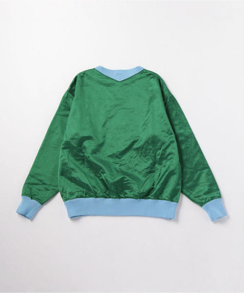 HUMAN MADE SATIN SWEATSHIRT　6174 Human Made Satin Sweatshirt - Navy | Garmentory