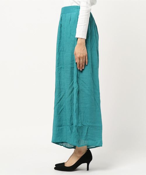 KOBE LETTUCE(コウベレタス)の「スラブ楊柳リネンタッチスカンツ【セットアップOK】(その他パンツ・レディース・オフホワイト/オレンジ/グリーン/パープル/ベージュ/カーキ/ネイビー/ブラック/ピンク/ブルー・FREE)」の11枚目の写真