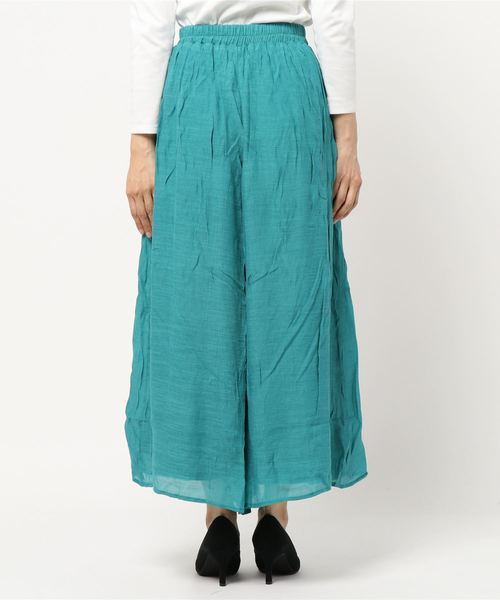 KOBE LETTUCE(コウベレタス)の「スラブ楊柳リネンタッチスカンツ【セットアップOK】(その他パンツ・レディース・オフホワイト/オレンジ/グリーン/パープル/ベージュ/カーキ/ネイビー/ブラック/ピンク/ブルー・FREE)」の12枚目の写真