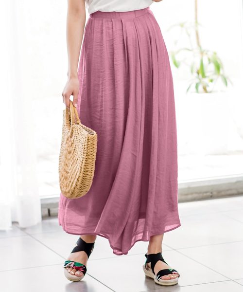 KOBE LETTUCE(コウベレタス)の「スラブ楊柳リネンタッチスカンツ【セットアップOK】(その他パンツ・レディース・オフホワイト/オレンジ/グリーン/パープル/ベージュ/カーキ/ネイビー/ブラック/ピンク/ブルー・FREE)」の9枚目の写真