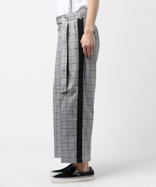 Lazar（ラザル）の「サイドライン ワイド テーパードパンツ/シェフパンツ/イージーパンツ/ベルトセット（その他パンツ・メンズ・ブラック/グレー系その他/ベージュ系その他・M/L）」の4枚目の写真