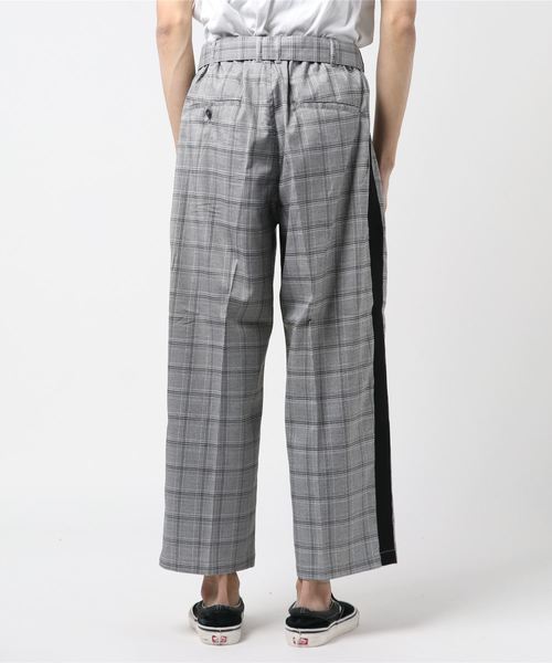 Lazar（ラザル）の「サイドライン ワイド テーパードパンツ/シェフパンツ/イージーパンツ/ベルトセット（その他パンツ・メンズ・ブラック/グレー系その他/ベージュ系その他・M/L）」の5枚目の写真