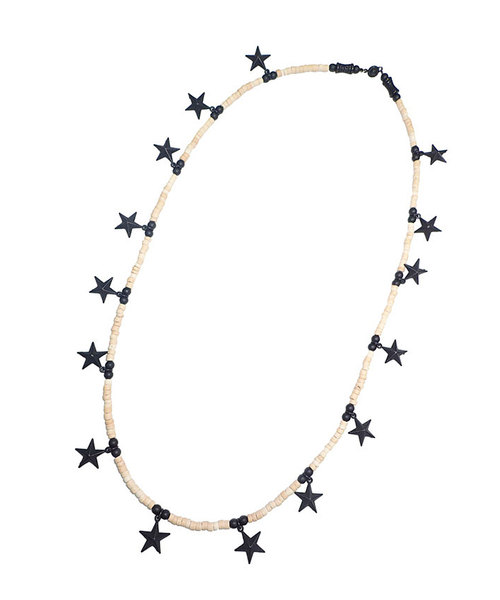 GARA（ガラ）の「GARA:LONG STAR NECKLACE（ネックレス・メンズ・ブラック/シルバー/ゴールド・ONE SIZE）」の2枚目の写真