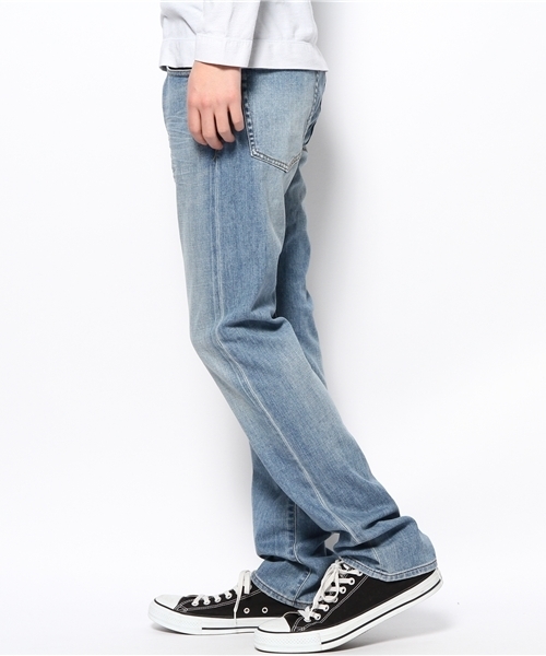 PLST（プラステ）の「Ｍen ユーズドストレッチデニムパンツ（デニムパンツ・メンズ・ライトインディゴブルー・32inch/30inch/34inch/28inch）」の4枚目の写真