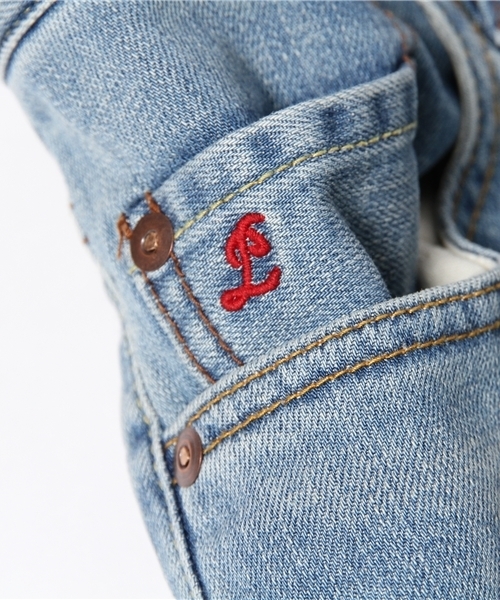 PLST（プラステ）の「Ｍen ユーズドストレッチデニムパンツ（デニムパンツ・メンズ・ライトインディゴブルー・32inch/30inch/34inch/28inch）」の3枚目の写真