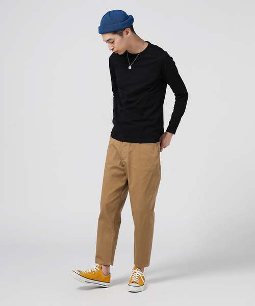 ZOZO（ゾゾ）の「長袖クルーネックTシャツ [MEN]（Tシャツ/カットソー・メンズ・ホワイト/ブラック/ネイビー/カーキ/グレー/ブルー・マルチサイズ）」の8枚目の写真