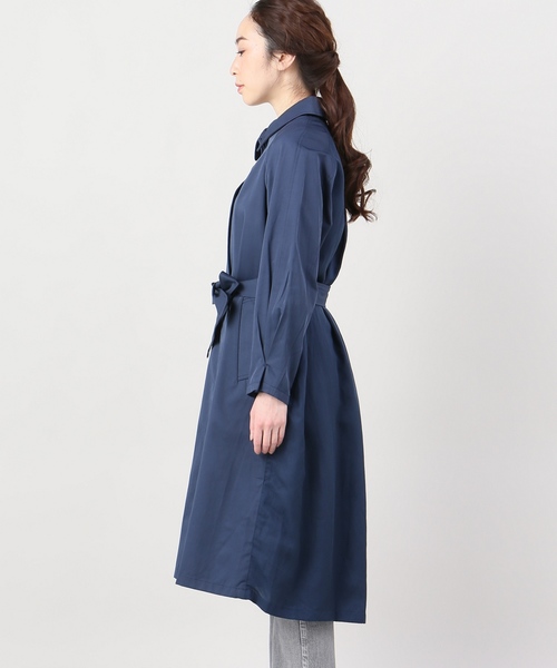 JOINT WORKS（ジョイントワークス）の「ウシロタックステンカラーコート（ステンカラーコート・レディース・ベージュ/ネイビー・FREE）」の6枚目の写真