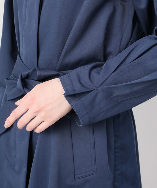 JOINT WORKS（ジョイントワークス）の「ウシロタックステンカラーコート（ステンカラーコート・レディース・ベージュ/ネイビー・FREE）」の9枚目の写真