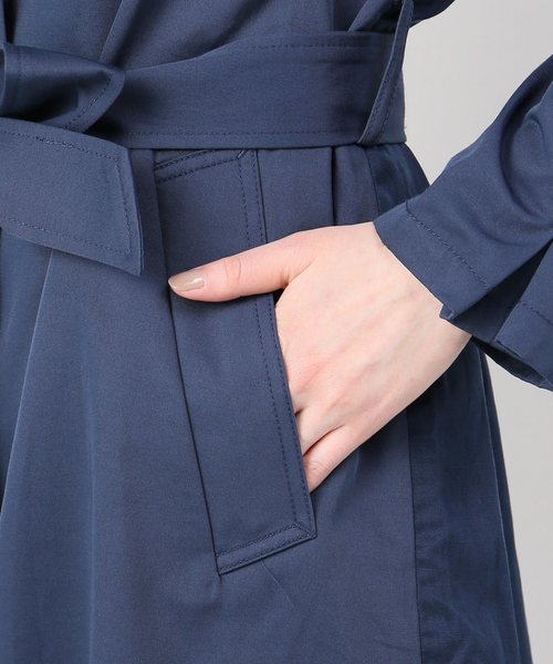 JOINT WORKS（ジョイントワークス）の「ウシロタックステンカラーコート（ステンカラーコート・レディース・ベージュ/ネイビー・FREE）」の11枚目の写真