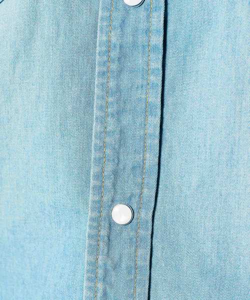 Magine（マージン）の「【Magine】6.5OZ SHAVING DENIM SHIRTS S/S : シェービングデニムシャツ（シャツ/ブラウス・メンズ・ライトブルー/インディゴブルー・44/46/48）」の11枚目の写真
