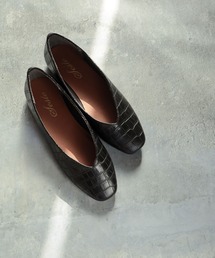 SESTO | スクエアトゥフラットシューズVカットバブーシュパンプス※(パンプス)