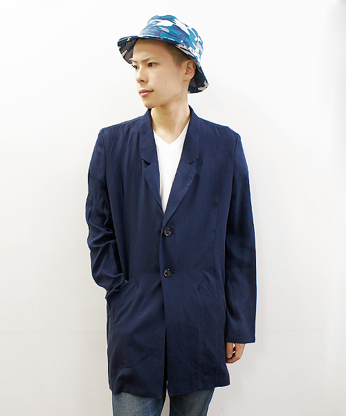 CIAOPANIC（チャオパニック）の「【Ciaopanic】テンセルチェスター（ステンカラーコート・メンズ・ブルー/ネイビー・LARGE/MEDIUM）」の2枚目の写真