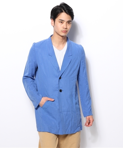 CIAOPANIC（チャオパニック）の「【Ciaopanic】テンセルチェスター（ステンカラーコート・メンズ・ブルー/ネイビー・LARGE/MEDIUM）」の4枚目の写真