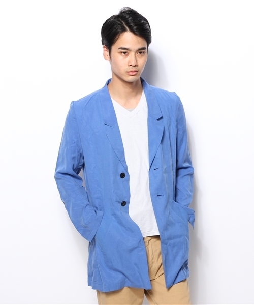 CIAOPANIC（チャオパニック）の「【Ciaopanic】テンセルチェスター（ステンカラーコート・メンズ・ブルー/ネイビー・LARGE/MEDIUM）」の9枚目の写真