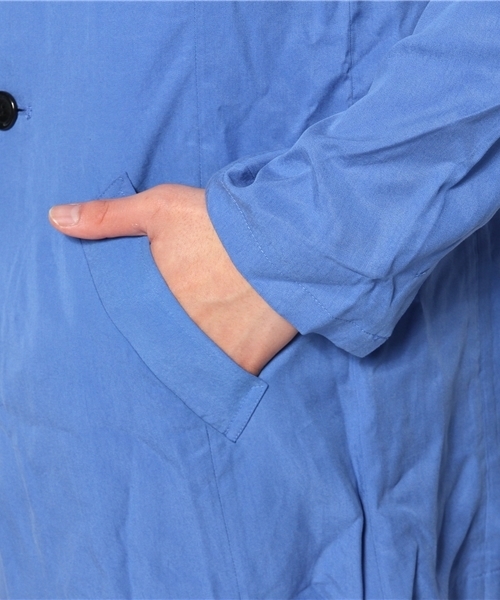 CIAOPANIC（チャオパニック）の「【Ciaopanic】テンセルチェスター（ステンカラーコート・メンズ・ブルー/ネイビー・LARGE/MEDIUM）」の7枚目の写真