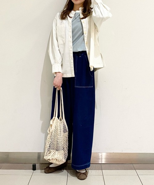 studio CLIP（スタディオクリップ）の「ネットマルシェバッグ（エコバッグ/サブバッグ・レディース・レッド/グリーン/オフホワイト/マスタード・FREE）」の5枚目の写真