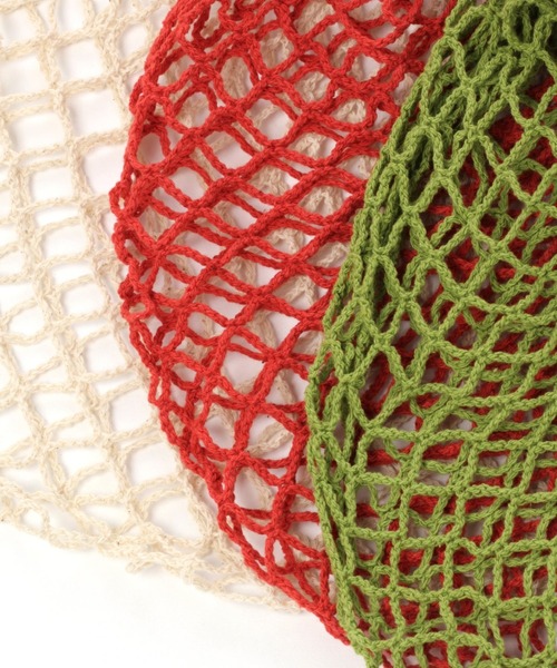 studio CLIP（スタディオクリップ）の「ネットマルシェバッグ（エコバッグ/サブバッグ・レディース・レッド/グリーン/オフホワイト/マスタード・FREE）」の12枚目の写真