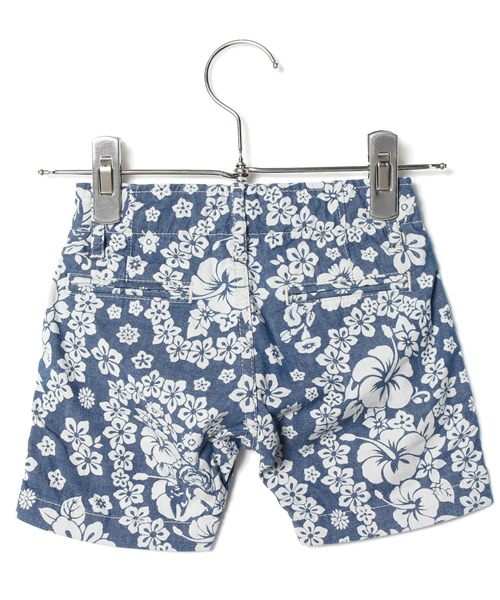 JOEY HYSTERIC（ジョーイヒステリック）の「HIBISCUS 総柄 ショートパンツ（その他パンツ・キッズ・インディゴブルー・SMALL/X-SMALL/MEDIUM）」の3枚目の写真