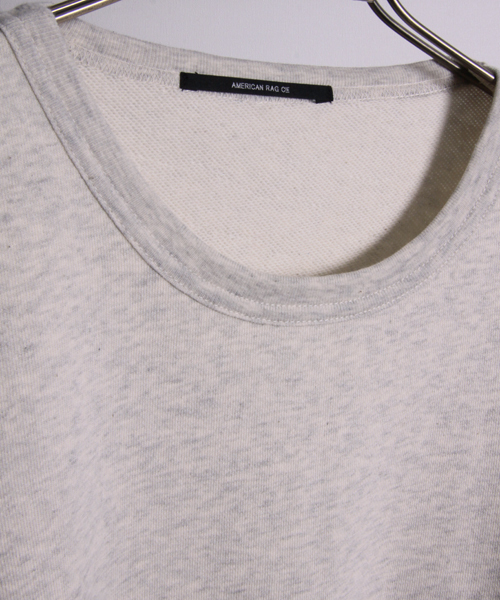 AMERICAN RAG CIE(アメリカンラグシー)の「AMERICAN RAG CIE オーガニックコットン裏毛7分袖T ACX-M142-CT018【WEB限定】∴(Tシャツ/カットソー・メンズ・トップグレー/オートミール・3/1/2)」の19枚目の写真