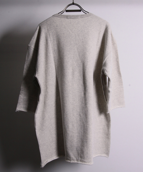 AMERICAN RAG CIE(アメリカンラグシー)の「AMERICAN RAG CIE オーガニックコットン裏毛7分袖T ACX-M142-CT018【WEB限定】∴(Tシャツ/カットソー・メンズ・トップグレー/オートミール・3/1/2)」の12枚目の写真