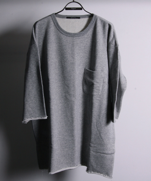 AMERICAN RAG CIE(アメリカンラグシー)の「AMERICAN RAG CIE オーガニックコットン裏毛7分袖T ACX-M142-CT018【WEB限定】∴(Tシャツ/カットソー・メンズ・トップグレー/オートミール・3/1/2)」の3枚目の写真
