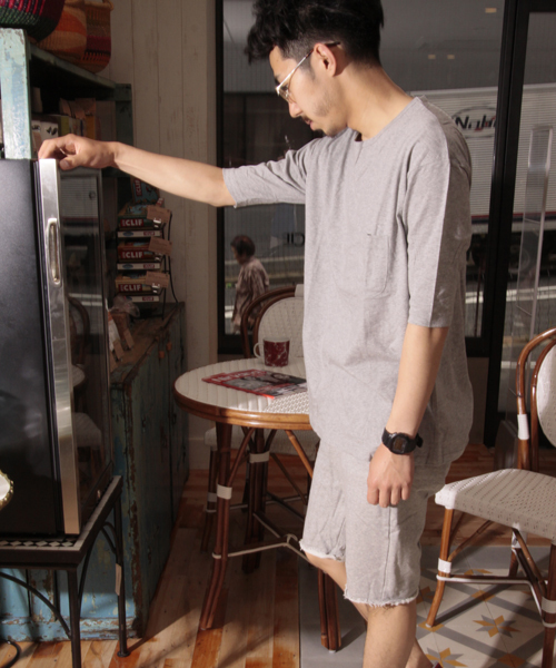 AMERICAN RAG CIE(アメリカンラグシー)の「AMERICAN RAG CIE オーガニックコットン裏毛7分袖T ACX-M142-CT018【WEB限定】∴(Tシャツ/カットソー・メンズ・トップグレー/オートミール・3/1/2)」の17枚目の写真