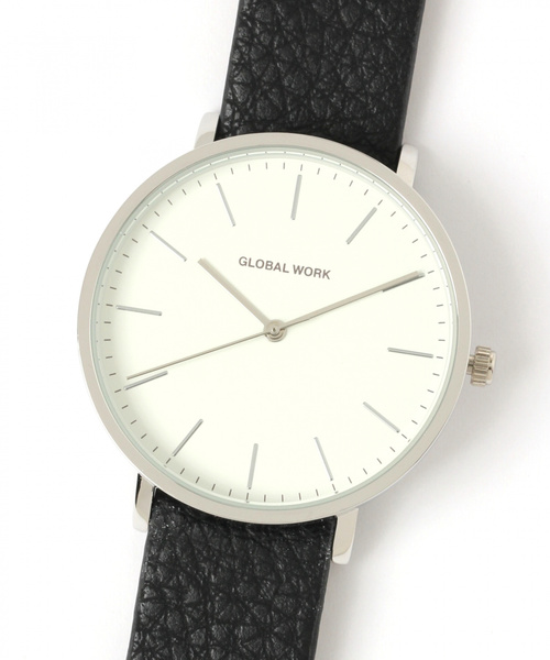GLOBAL WORK（グローバルワーク）の「ラウンドスルーベルトウォッチ/848129（アナログ腕時計・レディース・ライトグレー/ブラック/ダークブラウン/ベージュ・FREE）」の2枚目の写真