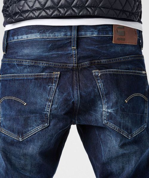 G-STAR（ジースター）の「3301 Tapered Jeans（デニムパンツ・メンズ・ダークインディゴブルー・28/32/29/32/30/32/32/32/31/32/33/32/34/32/34/34）」の3枚目の写真