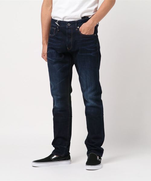 G-STAR（ジースター）の「3301 Tapered Jeans（デニムパンツ・メンズ・ダークインディゴブルー・28/32/29/32/30/32/32/32/31/32/33/32/34/32/34/34）」の7枚目の写真