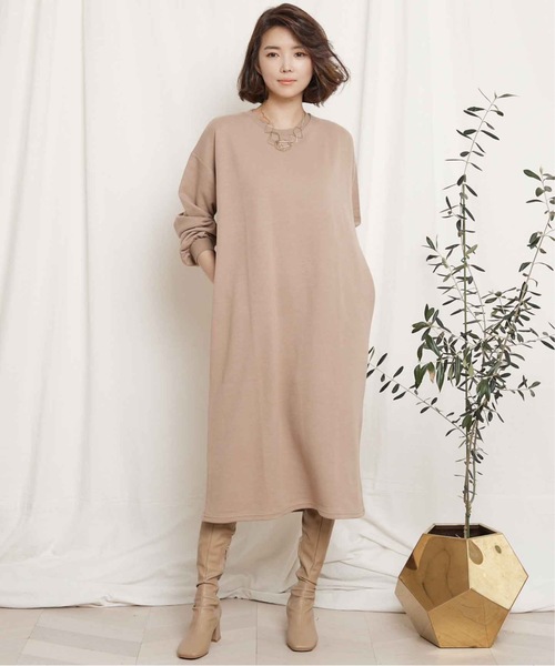 セール Web限定 ボリュームスリーブスウェットワンピ ポケット付き ワンピース Eversince エバーシンス のファッション通販 Zozotown