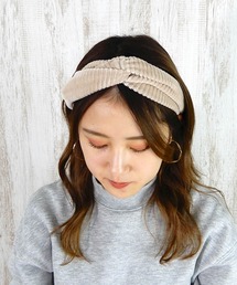 minia | コーデュロイターバン　[ minia ]　≪2019AW新作≫(ヘアバンド)