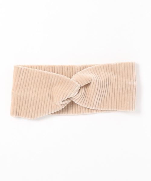minia（ミニア）の「コーデュロイターバン　[ minia ]　≪2019AW新作≫（ヘアバンド・レディース・モカ/イエロー/アイボリー/グレー/カーキ/ブラック/ネイビー・FREE）」の18枚目の写真