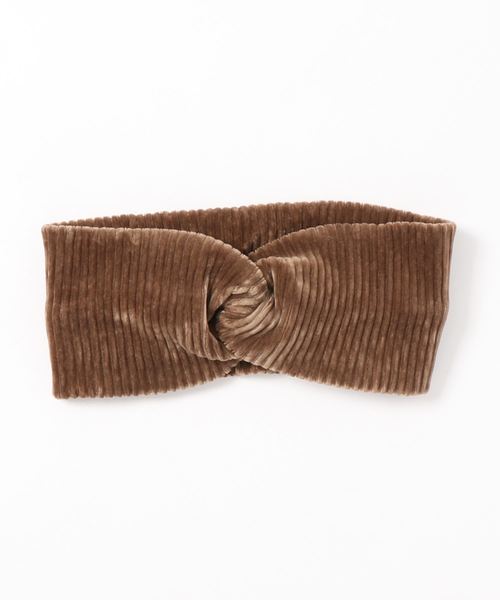 minia（ミニア）の「コーデュロイターバン　[ minia ]　≪2019AW新作≫（ヘアバンド・レディース・モカ/イエロー/アイボリー/グレー/カーキ/ブラック/ネイビー・FREE）」の19枚目の写真
