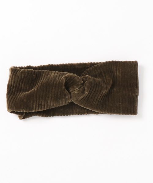 minia（ミニア）の「コーデュロイターバン　[ minia ]　≪2019AW新作≫（ヘアバンド・レディース・モカ/イエロー/アイボリー/グレー/カーキ/ブラック/ネイビー・FREE）」の13枚目の写真