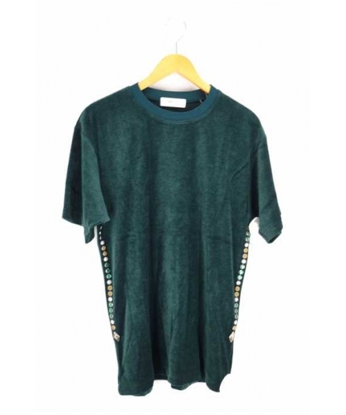 ブランド古着】スタッズベロアT-shirt UネックTシャツ（Tシャツ