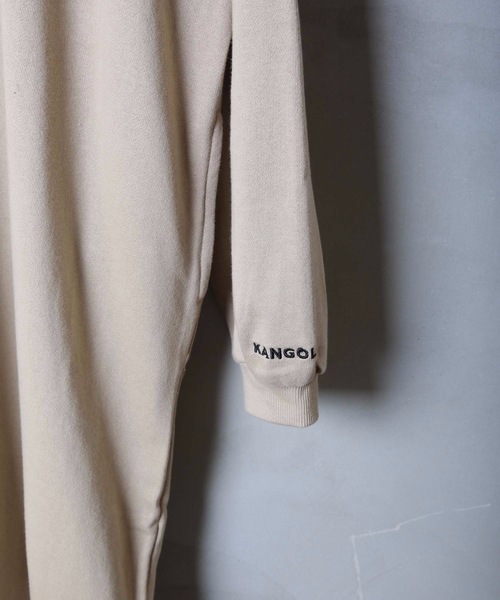 KANGOL(カンゴール)の「【KANGOL/カンゴール】裏毛ワンポイント刺繍ワンピース ビッグシルエット(ワンピース・レディース・ホワイト/ブラック/ベージュ・MEDIUM/LARGE)」の13枚目の写真