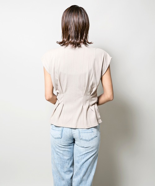 MILLION CARATS(ミリオンカラッツ)の「ドットスカーフリボントップス(Tシャツ/カットソー・レディース・ブラック/ベージュ/オフホワイト・FREE)」の22枚目の写真