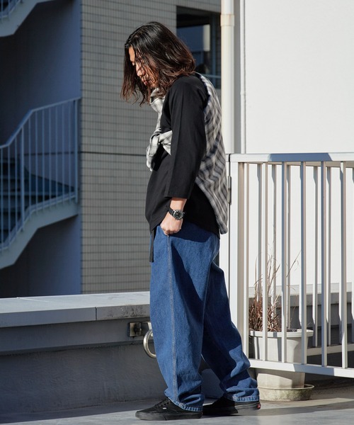 United Athle（ユナイテッドアスレ）の「【United Athle】5.6オンス ラグラン 3/4スリーブクルーネック Tシャツ 7分袖 バイカラー 2026年春夏（Tシャツ/カットソー・メンズ・ホワイト×ネイビー/ホワイト×ブラック/ブラック/ミックスグレー・M/L/XL/S）」の16枚目の写真