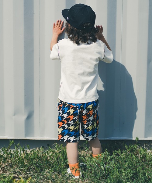 RADCHAP（ラッドチャップ）の「【爽パン】千鳥格子ショートパンツ（その他パンツ・キッズ・オレンジ/オフホワイト・140cm/150cm/90cm/130cm/110cm/120cm/100cm）」の13枚目の写真