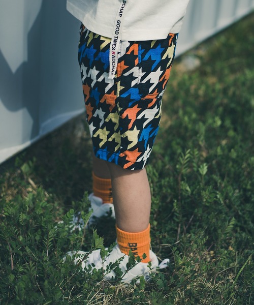 RADCHAP（ラッドチャップ）の「【爽パン】千鳥格子ショートパンツ（その他パンツ・キッズ・オレンジ/オフホワイト・140cm/150cm/90cm/130cm/110cm/120cm/100cm）」の16枚目の写真