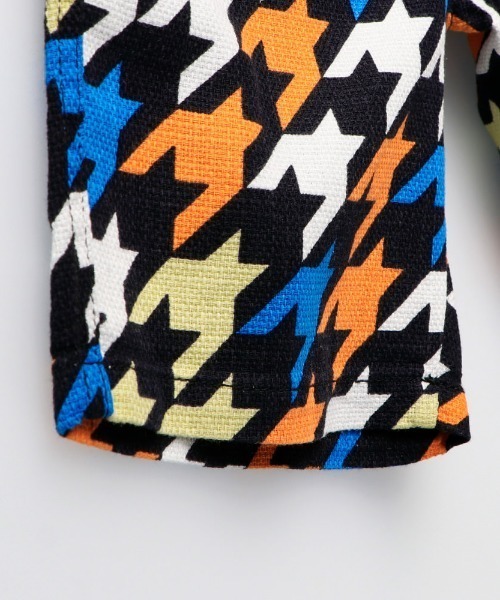 RADCHAP（ラッドチャップ）の「【爽パン】千鳥格子ショートパンツ（その他パンツ・キッズ・オレンジ/オフホワイト・140cm/150cm/90cm/130cm/110cm/120cm/100cm）」の3枚目の写真