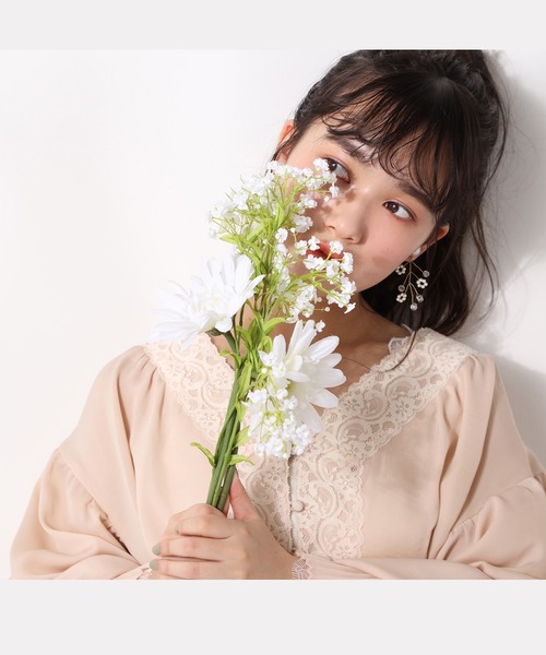 one after another NICE CLAUP(ワンアフターアナザーナイスクラップ)の「vintage羽織りワンピース(チュニック・レディース・ピンク/アイボリー/ミント・FREE)」の13枚目の写真